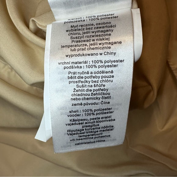 NWT DAVID'S BRIDAL satin and chiffon ball gown with ruched waist champagne sz 10 - Picture 13 of 15